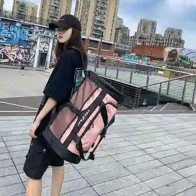 醇龙 多功能大容量干湿分离 尼龙 旅行包 常规 男女同款情侣款 黑色/红色/黄色/粉色/绿色/卡其色