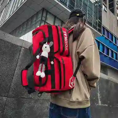 醇龙 中性风休闲简约旅游时尚百搭多功能 尼龙布 旅行包 男女同款情侣款 黑/黄/紫/红/灰/青绿/粉