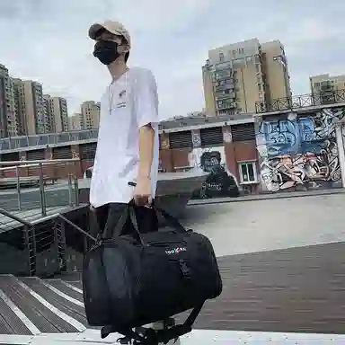 醇龙 多功能大容量干湿分离 尼龙 旅行包 常规 男女同款情侣款 黑色/红色/黄色/粉色/绿色/卡其色