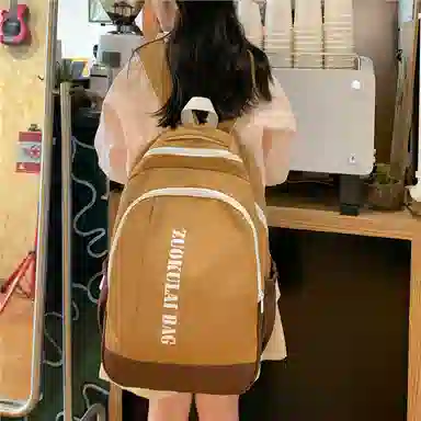 醇龙 休闲潮牌百搭 简约大容量 尼龙 背包双肩包 常规 男女同款情侣款 多色