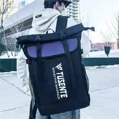 醇龙  男女通用多色牛津布旅行炫彩双肩包大容量电脑背包学生书包