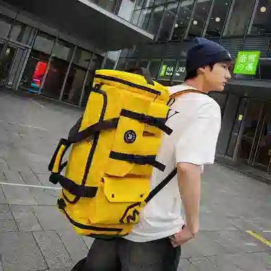 醇龙 大容量多功能干湿分离带独立鞋仓 牛津布 旅行包 男女同款情侣款 黑/黄/灰/白/紫/粉/青绿/桔红