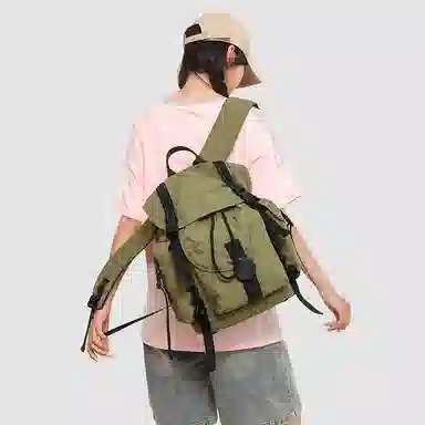 醇龙 时尚潮流简约百搭通勤大容量 尼龙 双肩包 常规 男女同款情侣款 多色