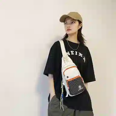 醇龙  斜挎包时尚胸包男女通用尼龙单肩包休闲外出旅游小背包运动包 多色