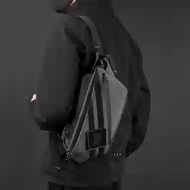 醇龙 多功能运动防水斜挎百搭韩版大容量休闲单肩斜挎小包 尼龙布 胸包 常规 男女同款情侣款 黑/军绿/迷彩/灰/深蓝