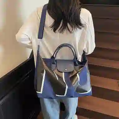 醇龙 大容量短途出差通勤字母 尼龙 旅行包 男女同款情侣款 多色