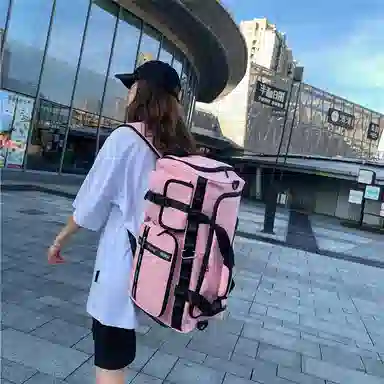 醇龙 多功能干湿分离简约短途旅游时尚百搭 尼龙 旅行包 男女同款情侣款 黑/粉/黄/绿/卡其/牛仔蓝