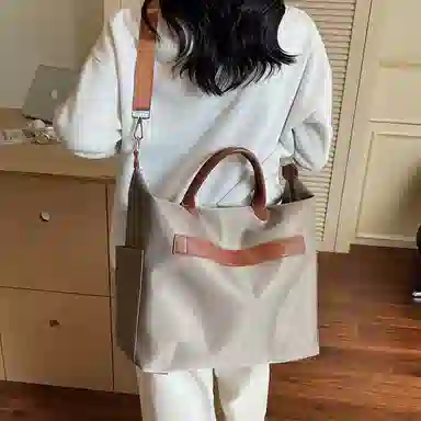 醇龙 高颜值时尚单肩包轻便大容量斜挎包韩系手提百搭 尼龙 旅行包 男女同款情侣款 多色