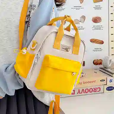 醇龙 小型韩系轻便百搭出游多用小众外出休闲 手提包单肩斜挎包 尼龙 双肩包 女款 多色