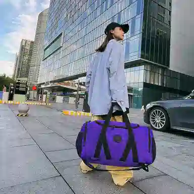 醇龙 大容量多功能干湿分离 牛津布 旅行包 男女同款情侣款 黑/红/灰/白/青绿/粉/黄/紫