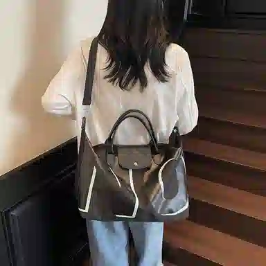 醇龙 大容量短途出差通勤字母 尼龙 旅行包 男女同款情侣款 多色