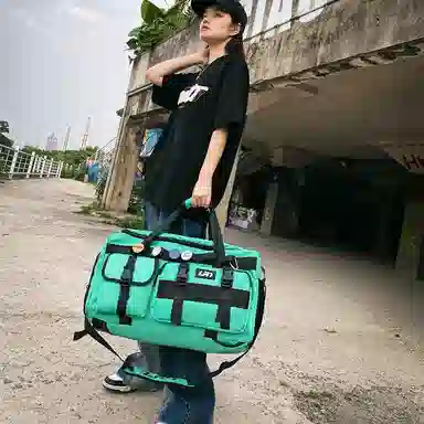 醇龙 多功能干湿分离多口袋 尼龙 旅行包 常规 男女同款情侣款 黑/灰/军绿/果绿