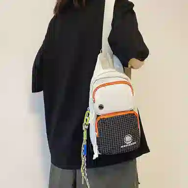 醇龙  斜挎包时尚胸包男女通用尼龙单肩包休闲外出旅游小背包运动包 多色