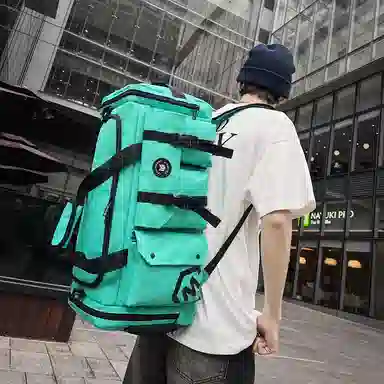 醇龙 大容量多功能干湿分离带独立鞋仓 牛津布 旅行包 男女同款情侣款 黑/黄/灰/白/紫/粉/青绿/桔红