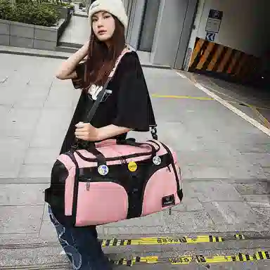 醇龙 大容量干湿分离多功能 尼龙 旅行包 男女同款情侣款 黑/黄/卡其/粉/军绿/青绿/蓝