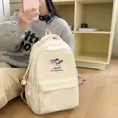 醇龙 可爱书包大容量学院风休闲旅行背包 尼龙 双肩包 常规 女款 多色