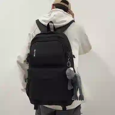 醇龙 尼龙 男女通用 多色 拉链开合大容量 双肩包