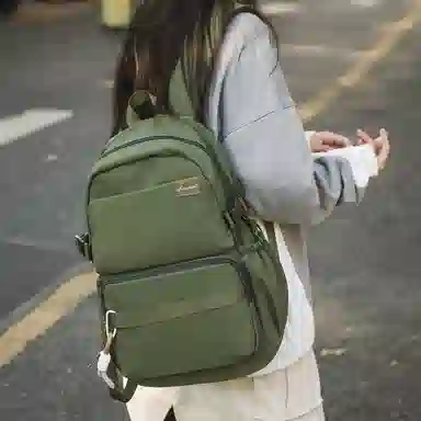 醇龙 时尚简约旅行收纳初高中大学生休闲书包 尼龙 双肩包 常规 男女同款情侣款 多色