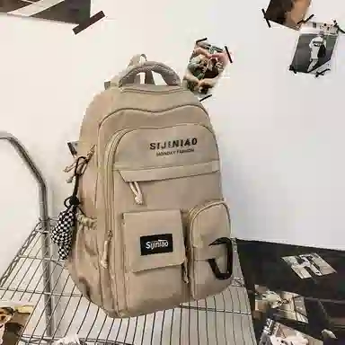 醇龙 工装包轻便时尚潮流大容量初高中休闲旅行背包 尼龙 双肩包 男女同款情侣款 多色