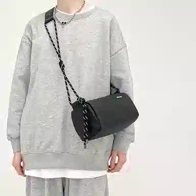 醇龙 休闲防水通勤包 超纤面料 单肩包 常规 男女同款情侣款 白色/黑色/卡其色/绿色