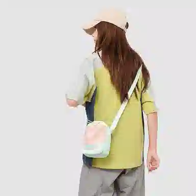 醇龙 可爱多巴胺运动撞色雨伞水壶包少女轻便 尼龙 单肩包 女款 多色