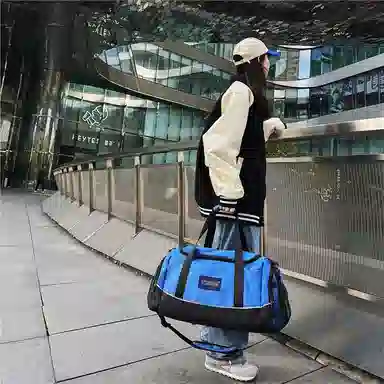 醇龙 干湿分离多用简约休闲 尼龙 旅行包 男女同款情侣款 卡其/黄/红/黑/粉/绿/蓝