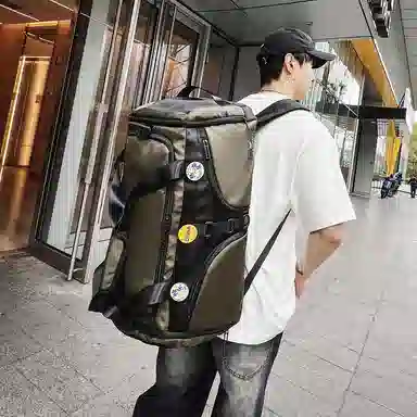 醇龙 大容量干湿分离多功能 尼龙 旅行包 男女同款情侣款 黑/黄/卡其/粉/军绿/青绿/蓝