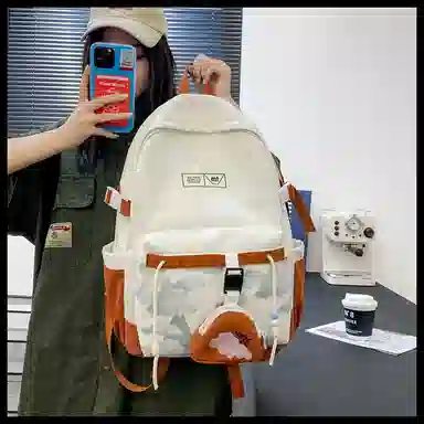 醇龙 中式国风书包小清新初高中女生森系男大学生短途 尼龙 双肩包 常规 男女同款情侣款 多色