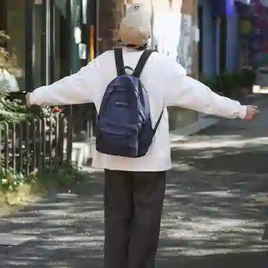 醇龙  男女通用多色尼龙书包学生简约百搭双肩包包潮学院风旅行背包