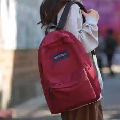 醇龙  男女通用多色尼龙书包学生简约百搭双肩包包潮学院风旅行背包