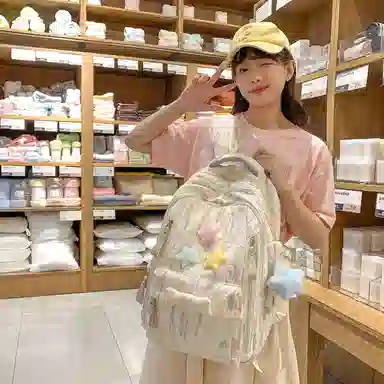 醇龙 百搭简约大容量减负旅行 双肩包 尼龙 女款 多色