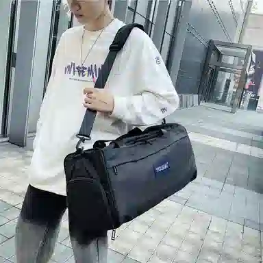 醇龙 大容量干湿分离 尼龙 旅行包 男女同款情侣款 黑/深灰/粉/红/卡其/绿/蓝