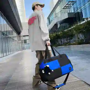 醇龙 大容量多用轻便干湿分离 牛津布 单肩包 男女同款情侣款 黑/蓝/青绿/红/白/粉/黄/紫