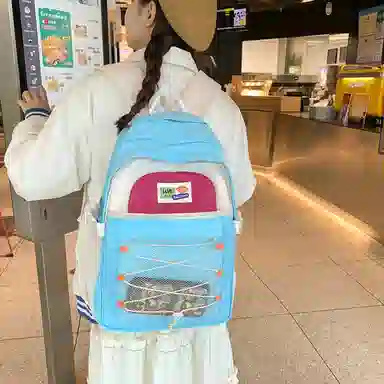 醇龙  尼龙男女通用多色露营多巴胺双肩包电脑大容量