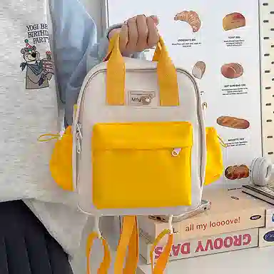 醇龙 小型韩系轻便百搭出游多用小众外出休闲 手提包单肩斜挎包 尼龙 双肩包 女款 多色