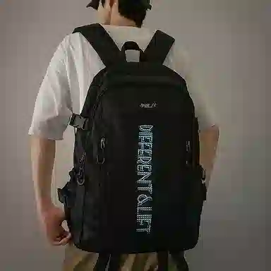 醇龙 大容量休闲百搭轻便 尼龙拼网 双肩包 常规 男女同款情侣款 多色