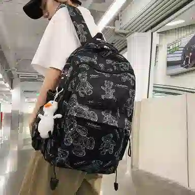 醇龙  尼龙男女通用多色大容量双肩包