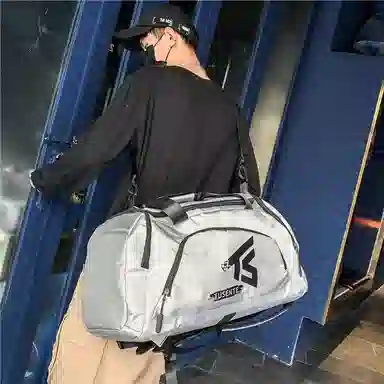 醇龙 多功能双肩大容量 牛津纺 旅行包 常规 男女同款情侣款 黑/红/灰