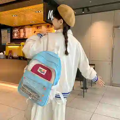 醇龙  尼龙男女通用多色露营多巴胺双肩包电脑大容量