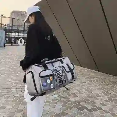 醇龙 多功能休闲时尚拉链开合 尼龙 旅行包 男女同款情侣款 多色