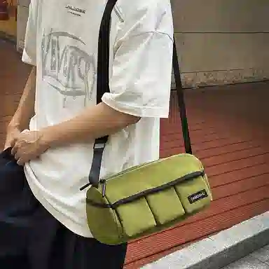 醇龙 休闲百搭出门 尼龙 斜挎单肩包 常规 男女同款情侣款 多色