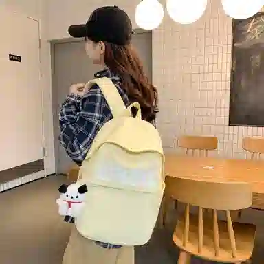 醇龙 日系大容量韩版原宿简约 双肩包 尼龙 男女通用 多色