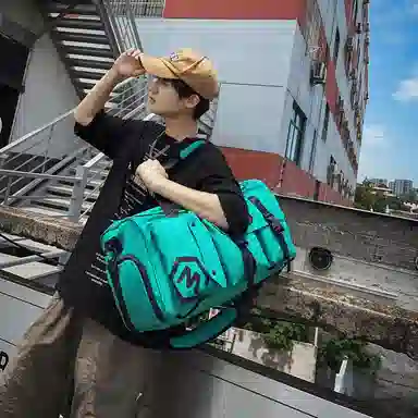 醇龙 休闲简约多功能干湿分离旅游时尚百搭 牛津复合布 旅行包 常规 男女同款情侣款 黑/卡其/红/粉/紫/黄/青绿/牛仔蓝/军绿