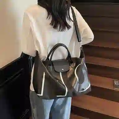 醇龙 大容量短途出差通勤字母 尼龙 旅行包 男女同款情侣款 多色