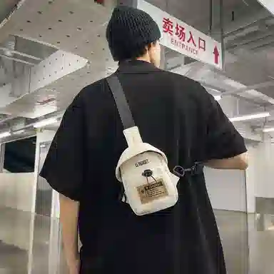 醇龙 休闲潮流 尼龙 胸包 常规 男女同款情侣款 黑色/米白色/红色/卡其色/灰色