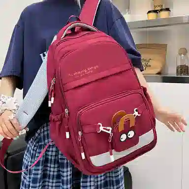 醇龙 学院风简约百搭电脑背包 尼龙 双肩包 常规 男女同款情侣款 多色