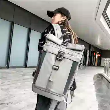 醇龙 日系街头潮牌运动学生大容量旅行背包 牛津布 双肩包 男女同款情侣款 多色