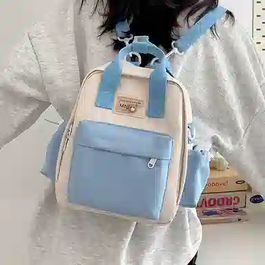 醇龙 小型韩系轻便百搭出游多用小众外出休闲 手提包单肩斜挎包 尼龙 双肩包 女款 多色