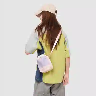 醇龙 可爱多巴胺运动撞色雨伞水壶包少女轻便 尼龙 单肩包 女款 多色