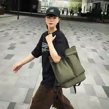 醇龙 多功能大容量旅行通勤轻便慵懒风 尼龙 双肩包 男女同款情侣款 多色